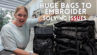 HUGE BASEBALL BAGS | EMBROIDERY, ISSUES