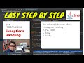 OOP Programming using Java - Exceptions Handling (try, catch, throw, throws and finally)
