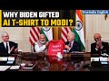 Joe Biden gifts an AI t-shirt to Prime Minister Modi during Hi-Tech handshake event | Oneindia News