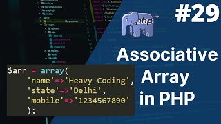 Array in php | Associative array in php | php tutorial for beginners full - 29 | #array