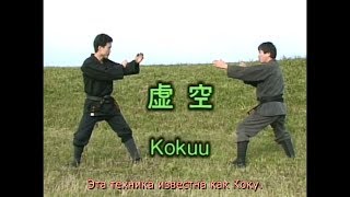 Masaaki Hatsumi Gyokko ryu kosshijutsu 玉虎流骨指術 - Kokū 虚空 (henka & adaptation)