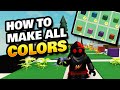 How to Make All Colors in Roblox Islands using Flowers