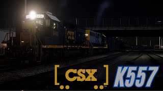 TSW2020: CSX Manifest K557 From Baltimore To Detroit. CSX Keystone Subdivision.