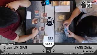 20190925 More than Modern Round 3 Burn vs Bant Snowblade