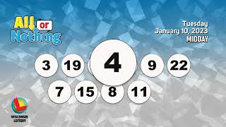 Wisconsin Lottery Midday Draw 01/10/2023