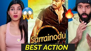 SARRAINODU Best Action Scene | Allu Arjun Fight Scene REACTION