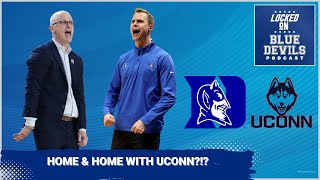 Jon Scheyer Open To Duke Basketball Series vs. UConn | Duke Blue Devils Podcast