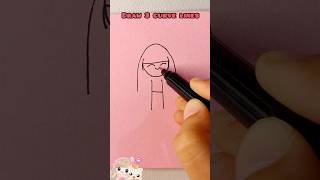 Draw a girl using numbers and letters| #draw #simpledrawing #simplestrokes #us #digitalpainting