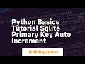 Python basics tutorial sqlite primary key auto increment