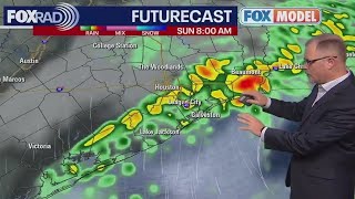 Houston weather: Cold rain clearing out Sunday