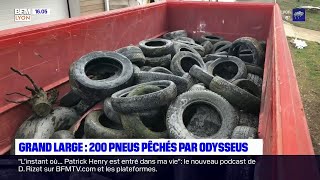 200 pneus repêchés par l'association Odysseus