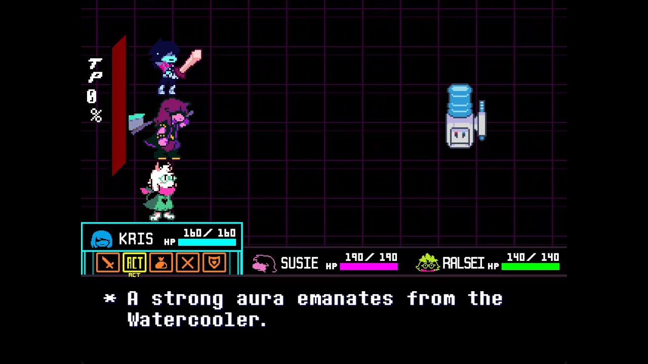 Deltarune Chapter 3 Water Cooler Fight Youtube