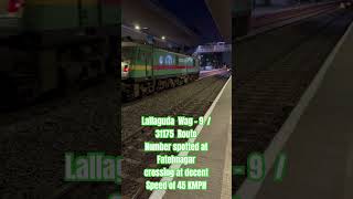 Lallaguda WAG 9 | 31175 Route Number Spotted at Fatehnagar | Crossing at Decent speed of 45 KMPH