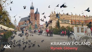 Krakow | Poland | Europe 2022 Walk: Rynek Główny | 4K HDR