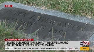 Local effort to restore, preserve cemetery gets statewide recognition