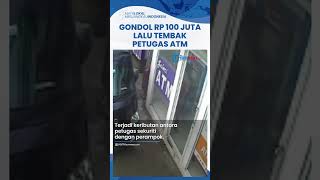 Viral Video Detik-detik Perampok di Pekanbaru Gasak Rp 100 Juta, Tembak Petugas Pengisi Uang ATM