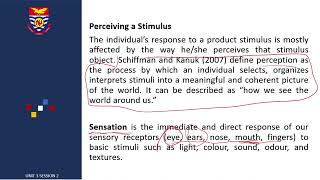 Consumer Behaviour Unit 3 Session 2