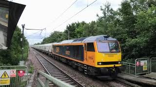 (HD) GBRf 60021 powers through Fellgate with a biomass train - 27/6/20