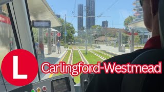 Sydney Light Rail L4 Carlingford-Westmead FULL JOURNEY front POV