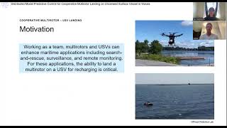 Distributed Model Predictive Control for Cooperative Landing on Uncrewed Surface Vessel in Waves