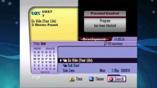 Cox Advanced Digital TV - How to search through listings (DVR)