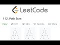 LeetCode Path Sum Solution Explained - Java