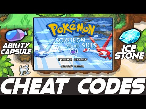 Pokemon Sovereign Of The Skies Cheat Codes! Part 2