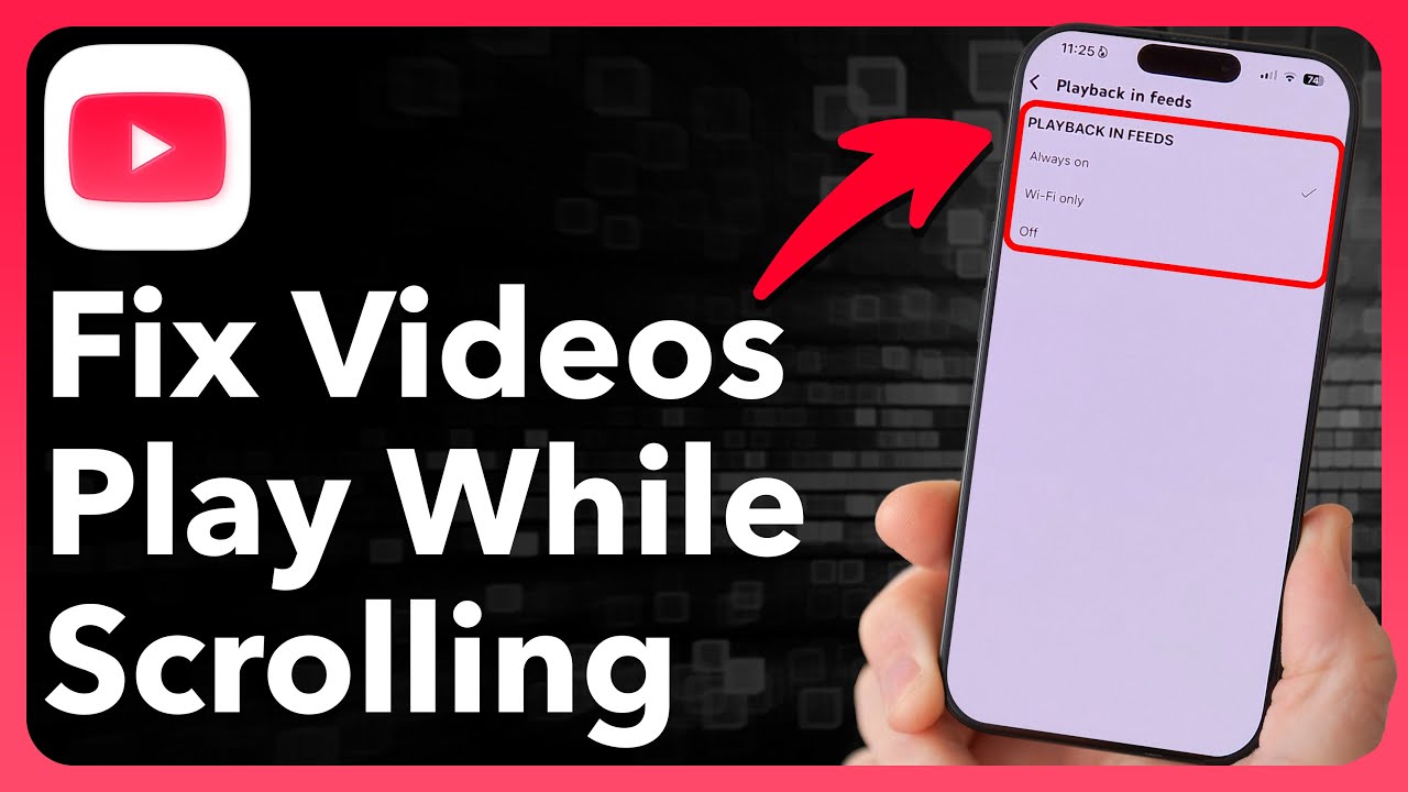 How To Turn Off Youtube Playing Videos While Scrolling Youtube