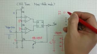 555 타이머(Timer) - Mono-stable mode 동작설명