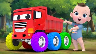 collar wheels truck Finger Family & Wheels On The Bus  | Nursery Rhymes & Kids Songs | Kindergarten