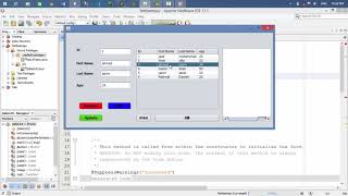 How to Update jTable selected Row