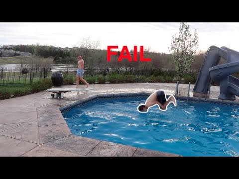Epic Pool Flip Fail Youtube