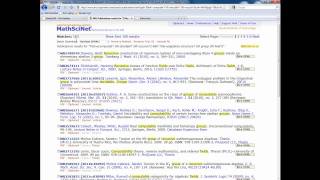MathScinet Tutorial