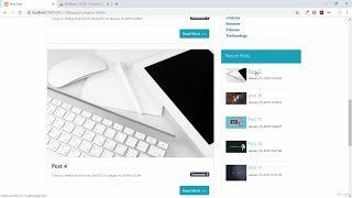 CMS Show Recent Post On Side Area Using PHP