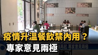 疫情升溫餐飲禁內用？　專家意見兩極－民視新聞