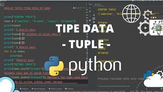 PYTHON TUTORIAL - BELAJAR MENGENAL TUPLE / TIPE DATA (TUPLE - PYTHON) #python #pythonprogramming