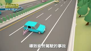 高速公路小教室2020-行車請繫安全帶勿疲勞駕駛(30秒臺語版)