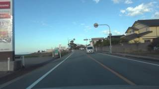 「車載動画」　蜃気楼と富山県魚津海岸　20141105