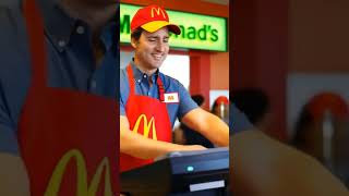 Trudeauhaving fun at his new job at McDonald's smiles #justintrudeau #mcdonalds #trending #shorts