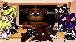 FNAF react to fnaf 1 counter jumpscares