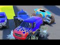 Testing MONSTER TRUCKS vs BROKEN ROAD in GTA 5!