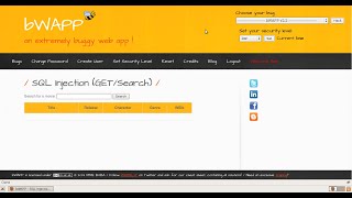 SQL Injection GET Search Low Security Level