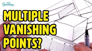 Multiple Vanishing points in a drawing - Can you do this?