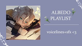 evenings with albedo kreideprinz || playlist with voicelines/sfx