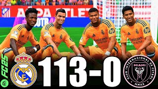 FC 25 | RONALDO, MESSI, MBAPPE, NEYMAR, ALLSTARS | Real Madrid 113-0 Inter Miami | UCL FINAL | 4K