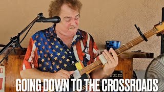 Steve Arvey Going Down To The Mississippi Crossroads Playing Some Intense Cigar Box Guitar Slide