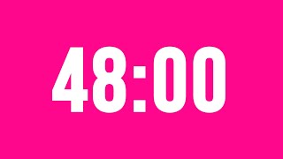 48 Minute Countdown Timer No Music With Alarm Clock At The End