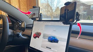 New Invisible Phone Mount For Tesla Model 3/Model Y 2021