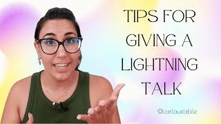 WHAT ARE LIGHTNING TALKS and HOW TO GIVE ONE? ⚡️