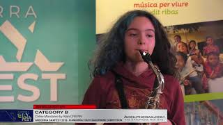 Andorra saxfest 2019   Youth Saxophone Competition   Mafalda Maia   Céline Mandarine by Alain Crepi